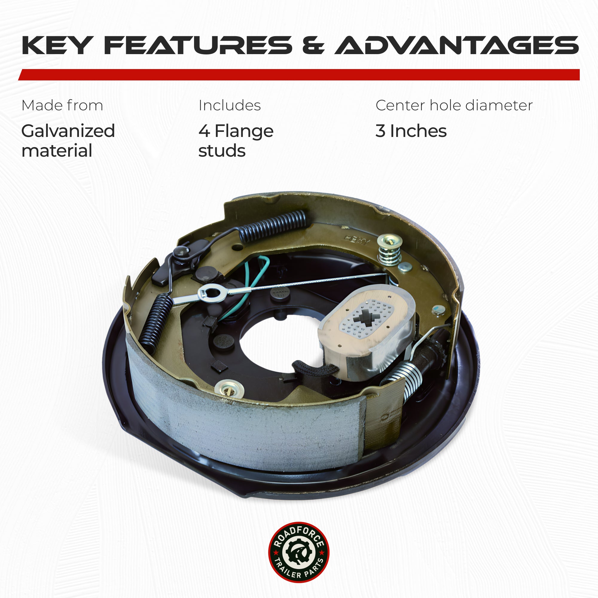 Self-Adjusting Electric Trailer Brake 3500 lbs (Passenger Side)