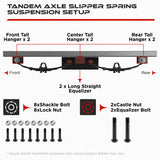 Tandem Slipper Trailer Axle Hanger Kit 5200-8000 lbs