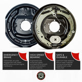 Self-Adjusting Electric Trailer Brake 7000 lbs (2 Right + 2 Left)