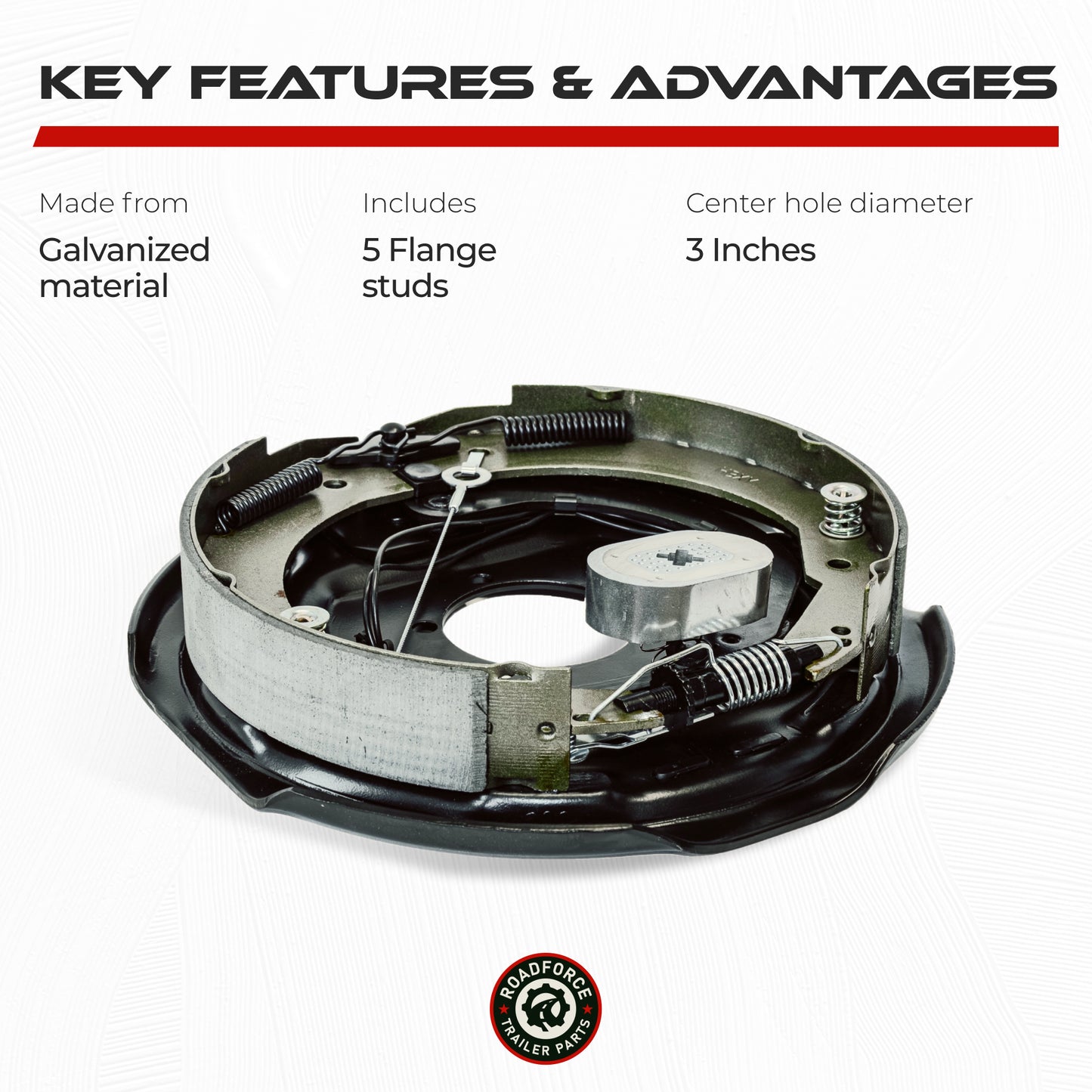 Self-Adjusting Electric Trailer Brake 7000 lbs (Passenger Side)