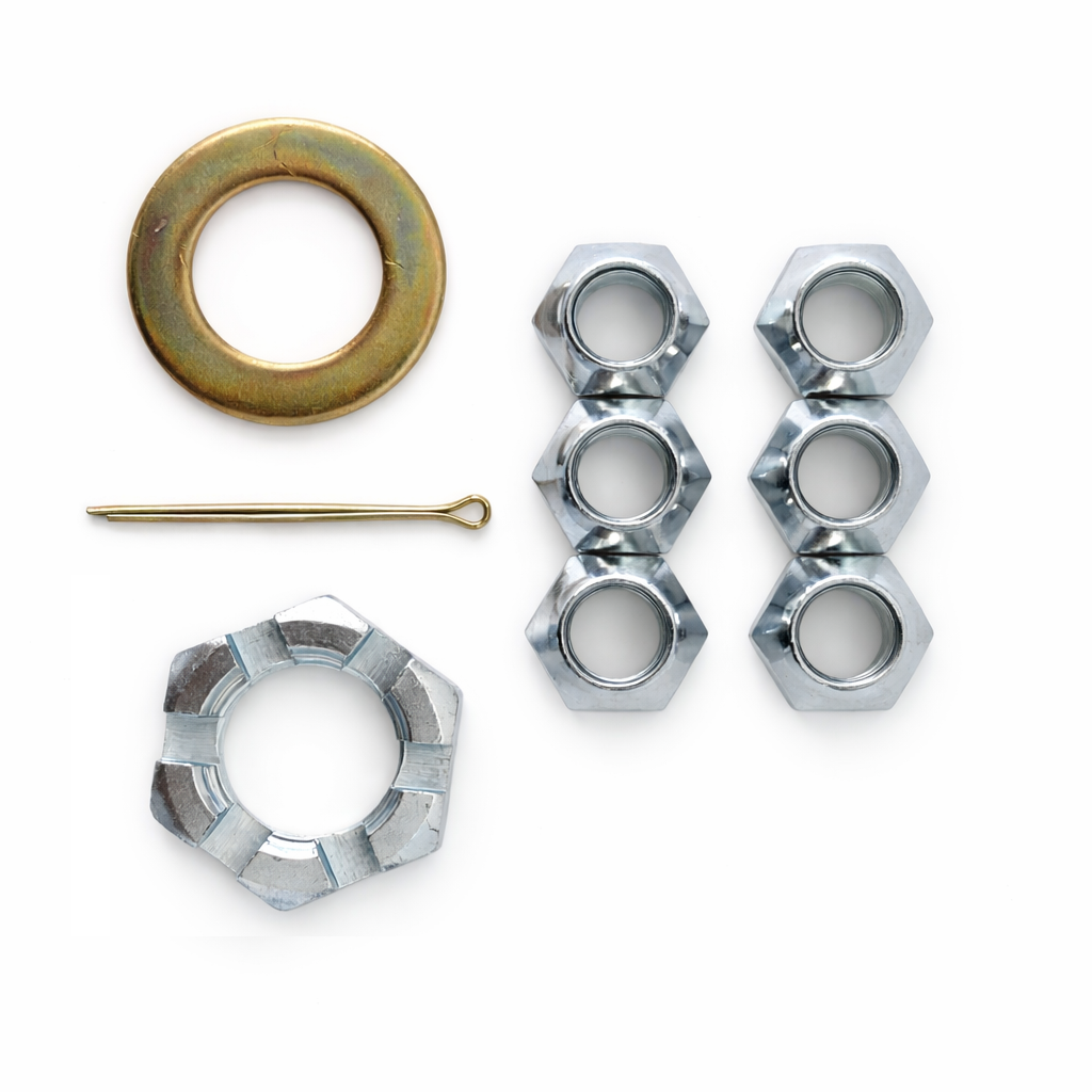 Trailer Spindle Hardware Kit - 6 Lug Nuts