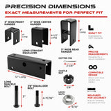 Tandem Slipper Trailer Axle Hanger Kit 5200-8000 lbs