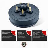 3500 lbs Trailer Hub & Drum Assembly Kit – 5 Lug, 5 on 4.5"