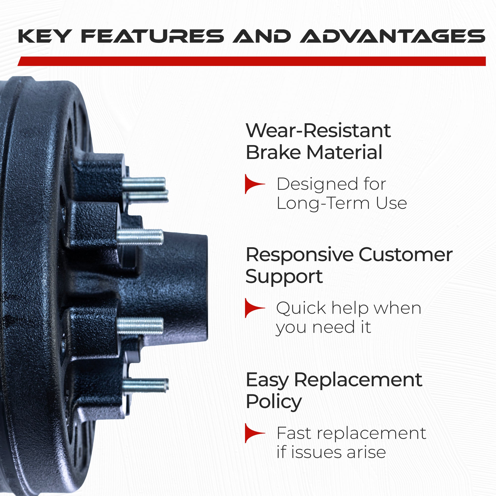 Hub and Drum Assembly Kit for 7000 lbs Axle (8 Lug)