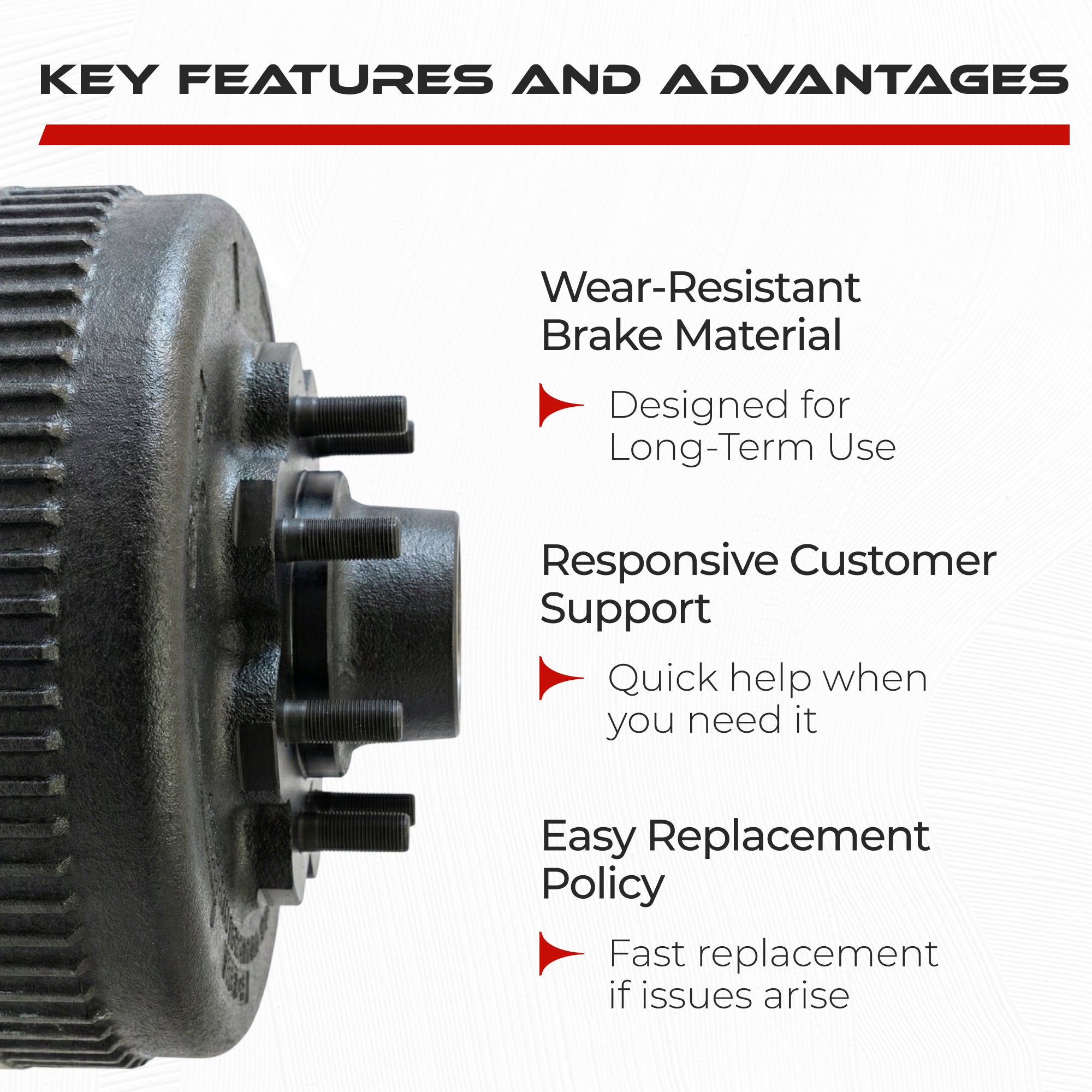 True Hub and Drum Assembly Kit for 8000 lbs Axle (8 Lug)