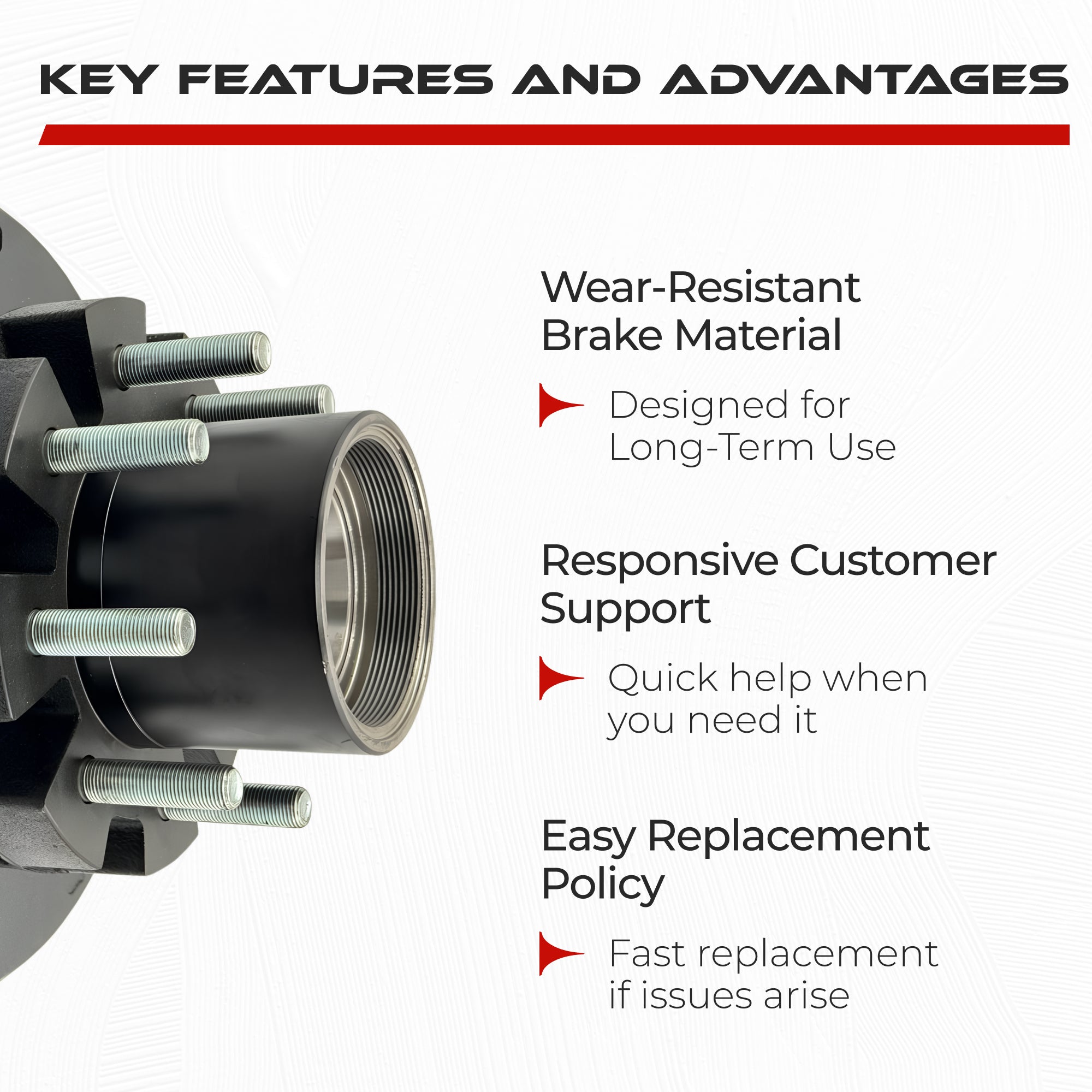 Hub and Drum for 10000 lbs Axle (Made Before July 2009)