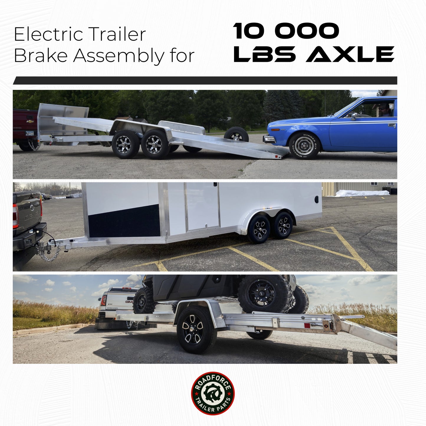 Self-Adjusting Electric Trailer Brake 9000-10000 lbs (Driver Side)