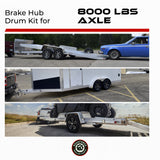 True Hub and Drum for 8000 lbs Axle (8 Lug)