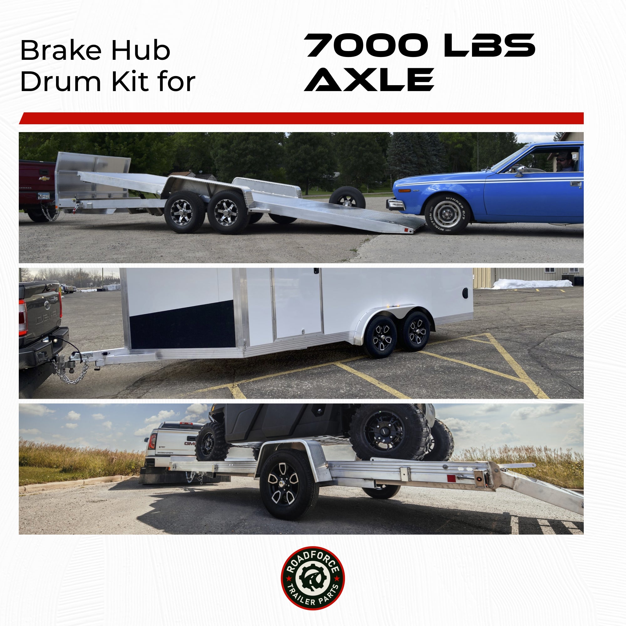 Hub and Drum for 7000 lbs Axle (8 Lug)