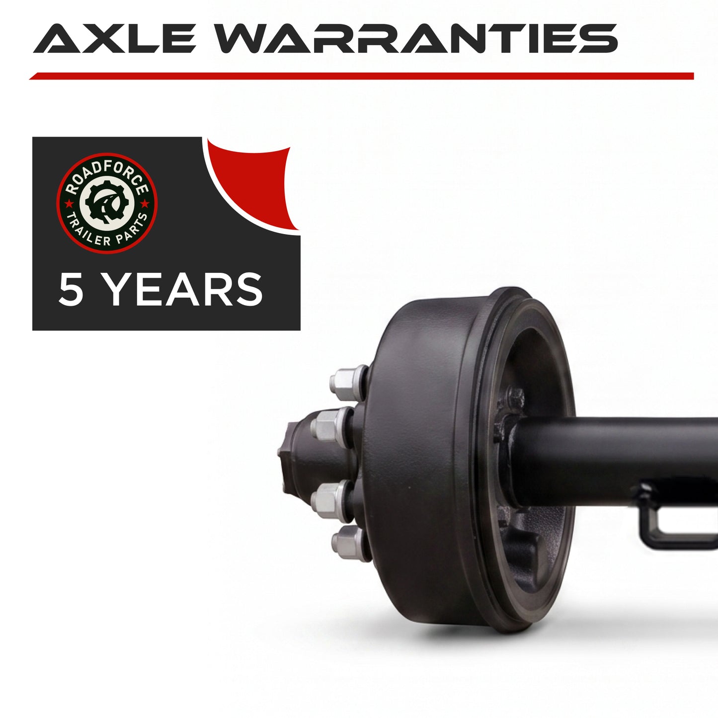 Trailer Axle - 8000 lbs with Electric Brakes (8 lug)