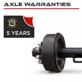 Trailer Axle - 8000 lbs with Electric Brakes (8 lug)