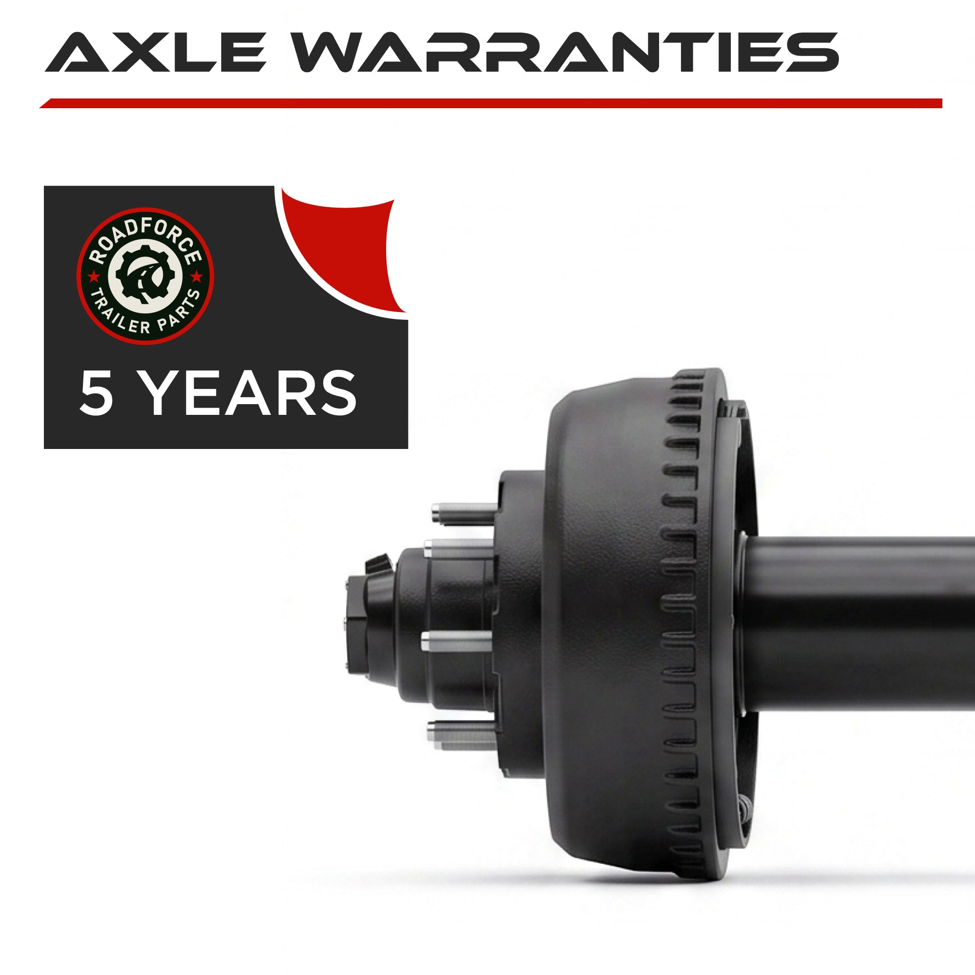 Trailer Axle - 10000 lbs with Electric Brakes (8 lug)