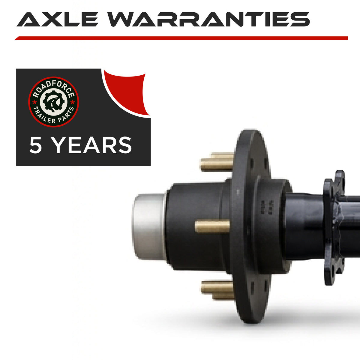 Idler Axle - 5200-6000 lbs (6 Lug)