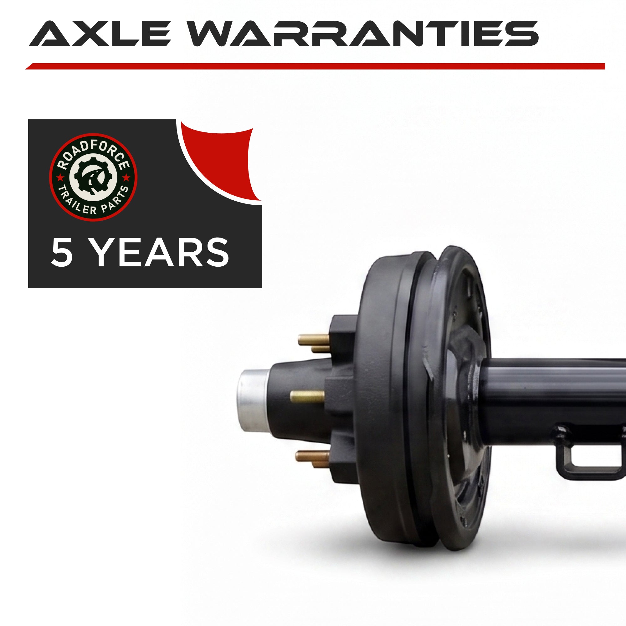 Trailer Axle - 5200-6000 lbs with Electric Brakes (6 lug)