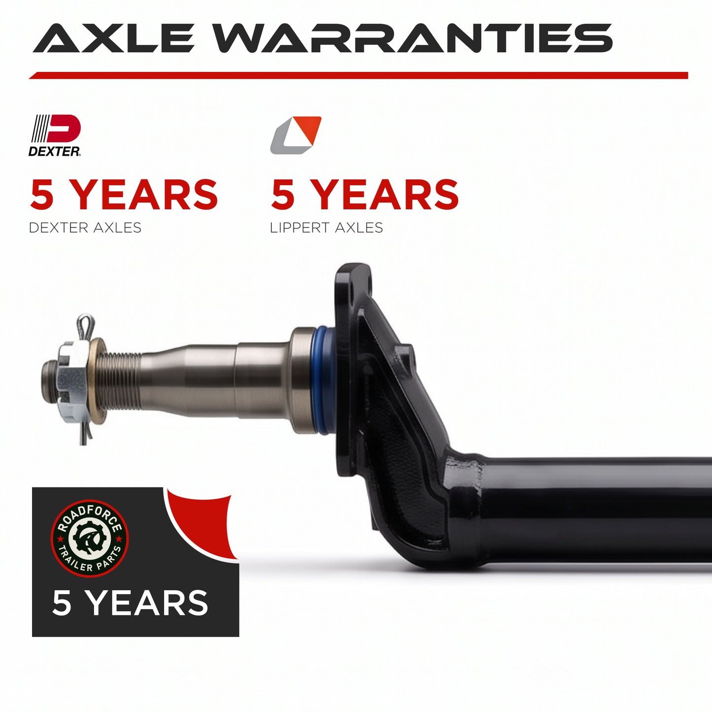 4" Drop Trailer Beam Axle - 3500 lbs