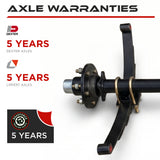 Trailer Axle - 3500 lb (Leaf Springs & U-Bolts Hardware)